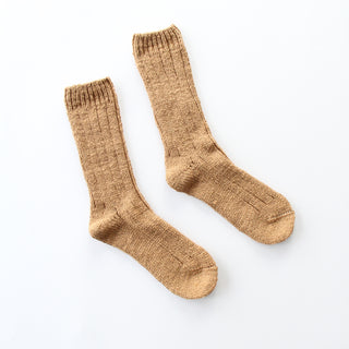 Handspun Organic Brown Cotton Socks