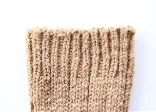 Handspun Organic Brown Cotton Socks