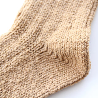 Handspun Organic Brown Cotton Socks