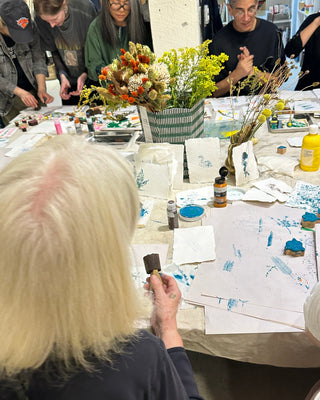 Textile Wood Block Printing with Sooteē