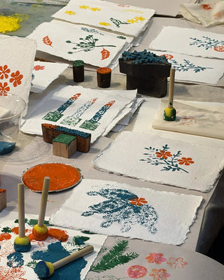 Textile Wood Block Printing with Sooteē